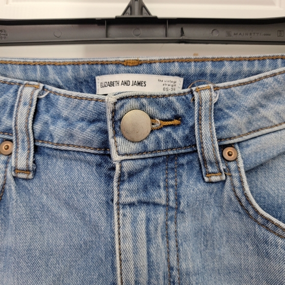 Elizabeth And James The Vintage Straight Denim Jeans 24" Inseam Size 8S 29 - Picture 4 of 14